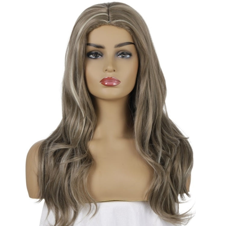 Women Split Wigs Long Curly Hair Synthetic Headgear