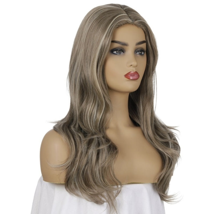 Women Split Wigs Long Curly Hair Synthetic Headgear