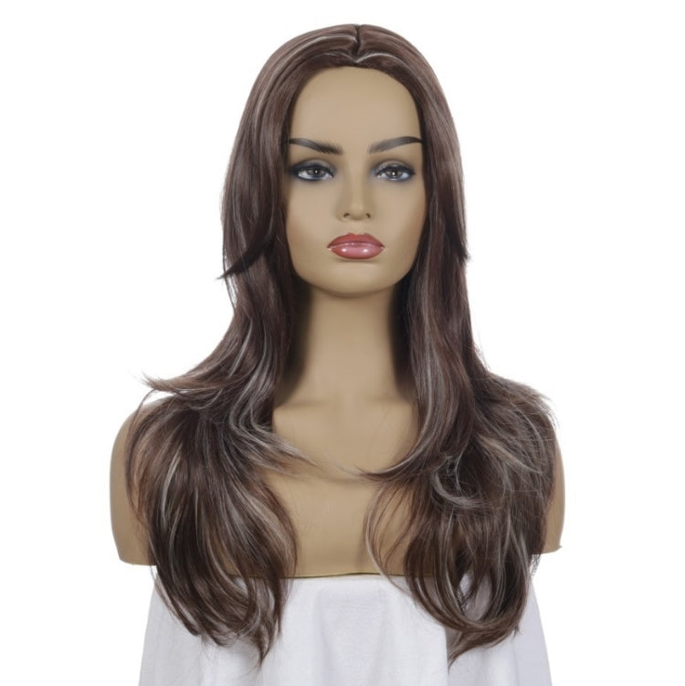 Women Split Wigs Long Curly Hair Synthetic Headgear