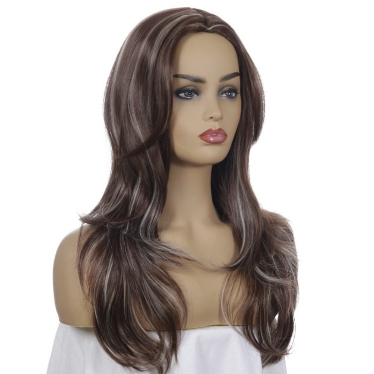 Women Split Wigs Long Curly Hair Synthetic Headgear