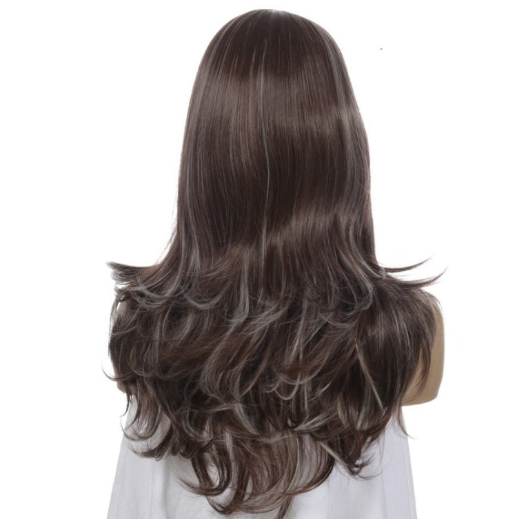 Women Split Wigs Long Curly Hair Synthetic Headgear