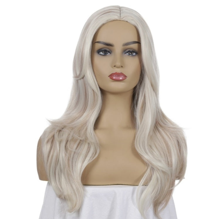 Women Split Wigs Long Curly Hair Synthetic Headgear