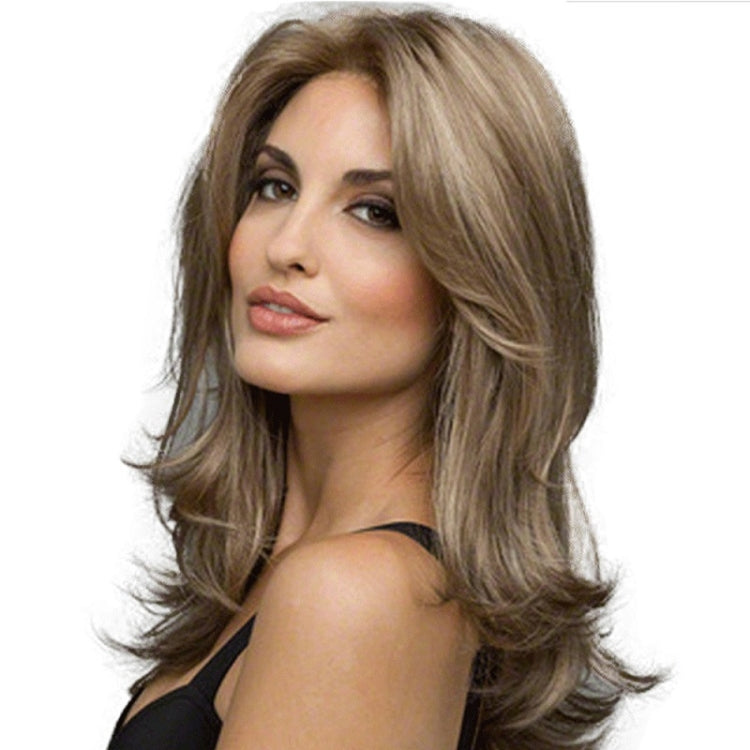 Women Split Wigs Long Curly Hair Synthetic Headgear
