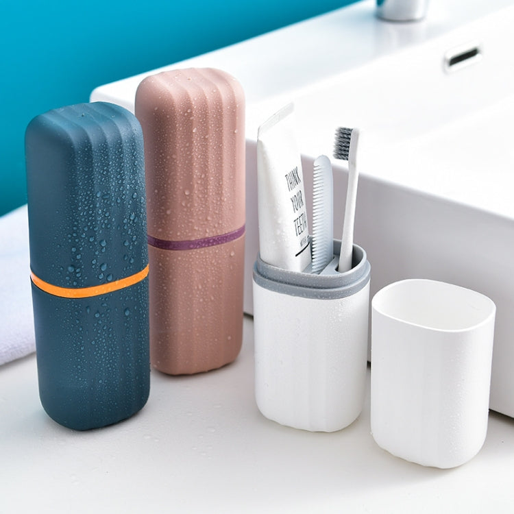 8 PCS Simple Home Travel Mouthwash Cup Toothpaste Storage Box Dental Kit