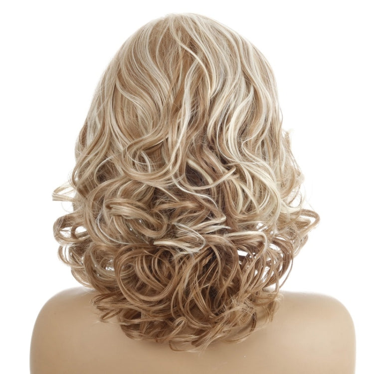 Ladies Short Curly Hair Chemical Fiber Wig(Photo Color)
