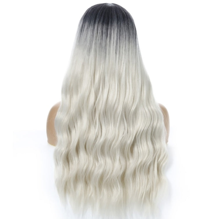 Ladies Wavy Curly Hair Wig Gradient Long Curly Hair Wig