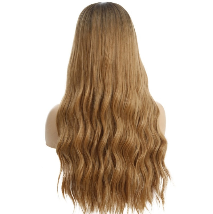 Ladies Wavy Curly Hair Wig Gradient Long Curly Hair Wig