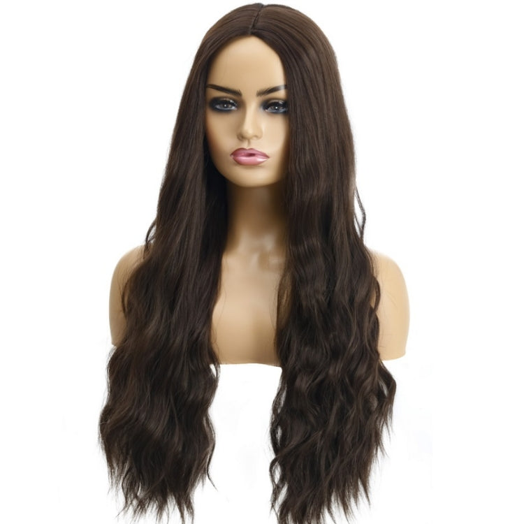 Ladies Wavy Curly Hair Wig Gradient Long Curly Hair Wig