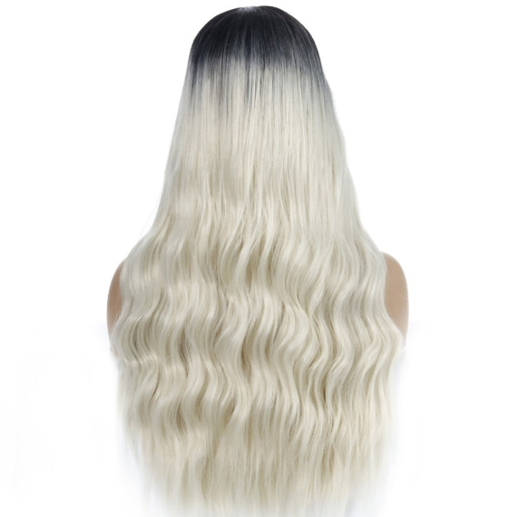Ladies Wavy Curly Hair Wig Gradient Long Curly Hair Wig