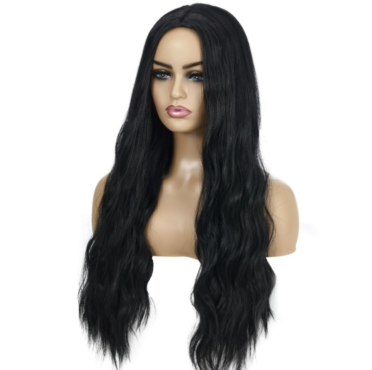 Ladies Wavy Curly Hair Wig Gradient Long Curly Hair Wig