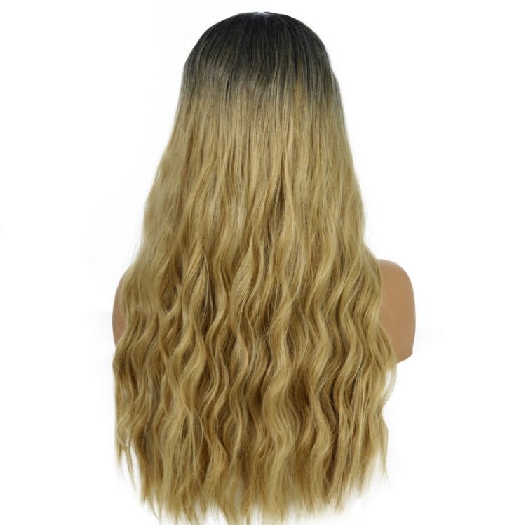 Ladies Wavy Curly Hair Wig Gradient Long Curly Hair Wig