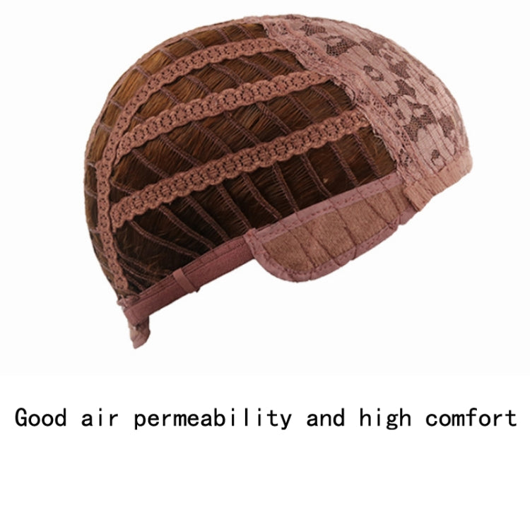 Women Mid-point Mid-length Wig Chemical Fiber Headgear, Colour: Photo Color
