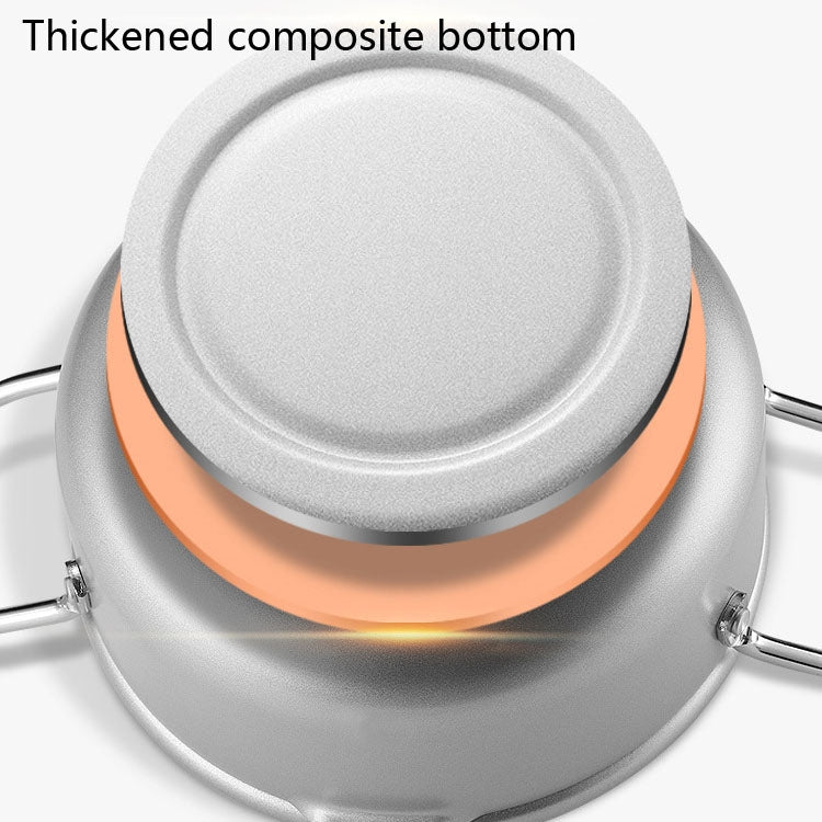 24cm Fryer Pot Household Non-Stick Pan Temperature Control Mini Frying Pot