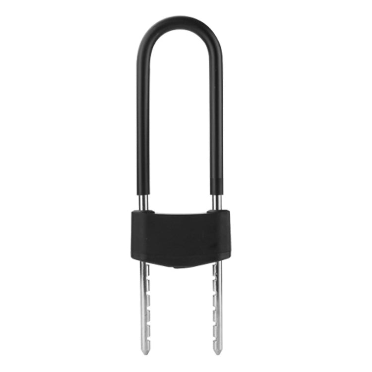 Smart Bluetooth Fingerprint U-Shaped Glass Door Lock Anti-Shear Anti-Theft Lock Extended Outdoor Waterproof U-Shaped Lock, Specification: U3 (Fingerprint+APP+Key)