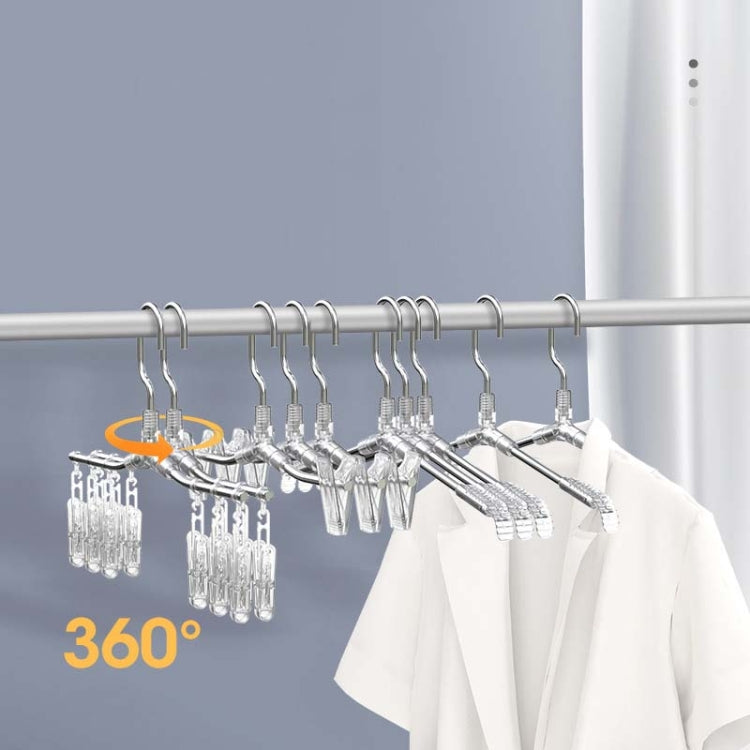 2 PCS Aluminum Alloy Hanger Household Pants Rack Seamless Non-Slip Clothing Support, Style: Seamless Hanger