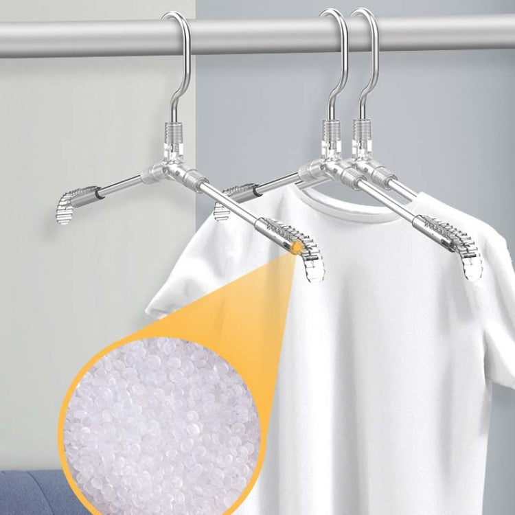 2 PCS Aluminum Alloy Hanger Household Pants Rack Seamless Non-Slip Clothing Support, Style: Seamless Hanger