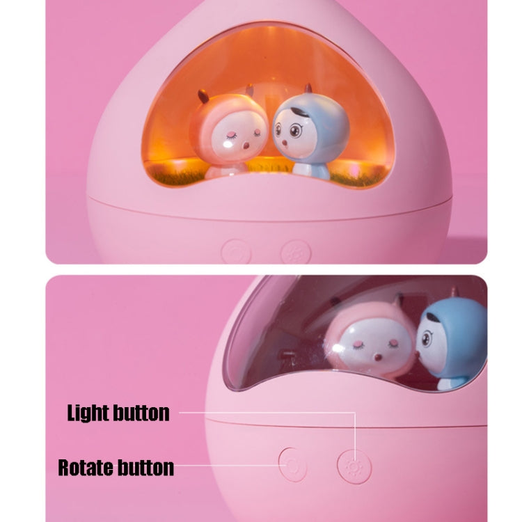 LLD-D301 Revolving Music Light Romantic Atmosphere Night Light Bedside Dream Decompression Lamp