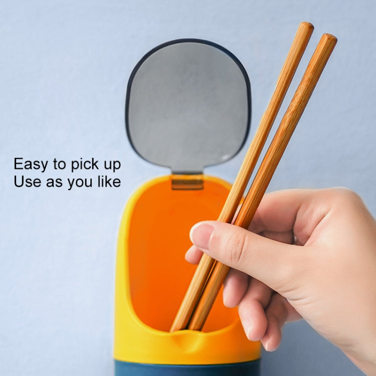 3 PCS Chopsticks Cage Kitchen Simple Clamshell Free Punch Wall-Mounted Chopstick Holder Tableware Rack