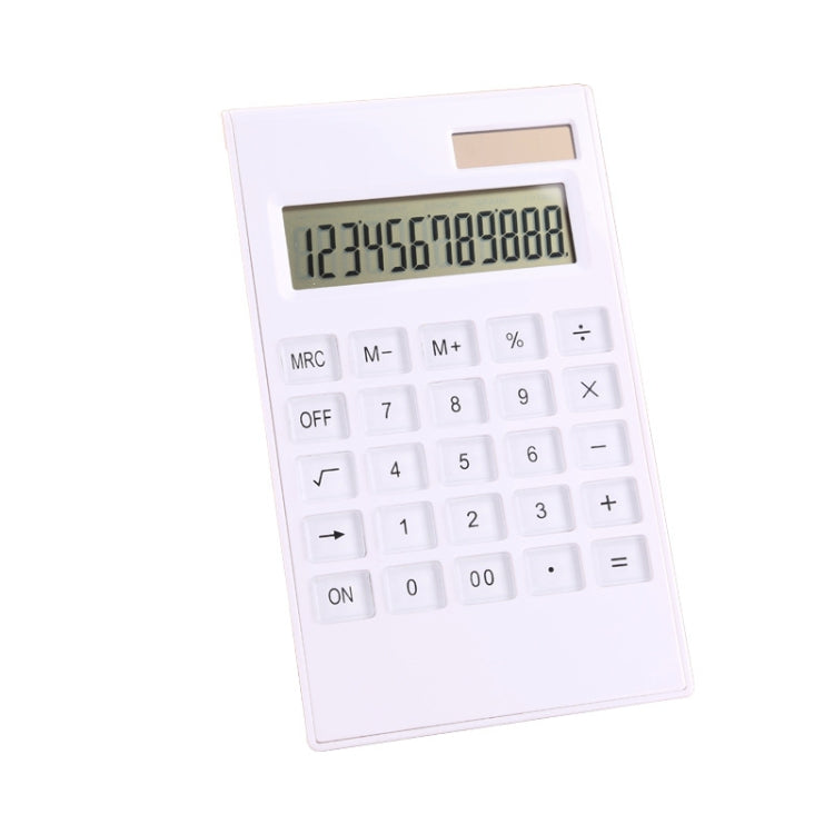 2 PCS Solar 12-Digit Crystal Button Financial Office Calculator, Colour: Crystal Calculator