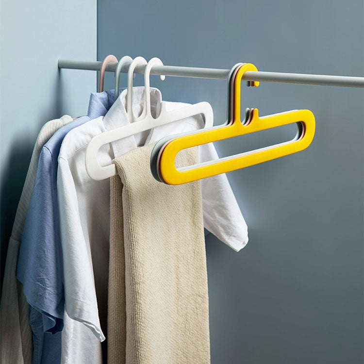 10 PCS Hanger Plastic Fit Non-Slip Clothes Rack Simple And Flexible Storage Hanger Hook
