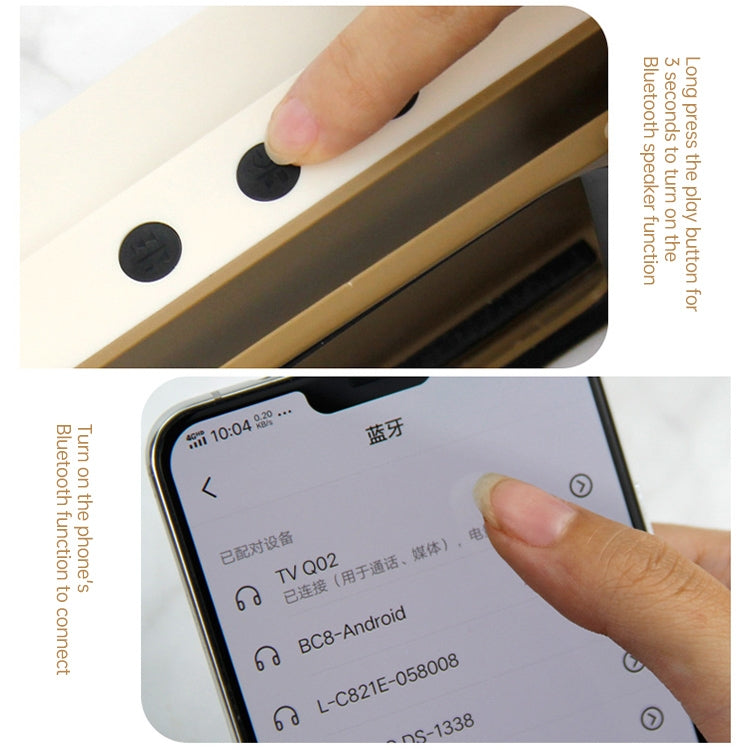 TV-JCZN-010 Desktop Retro Bluetooth Speaker with Holder