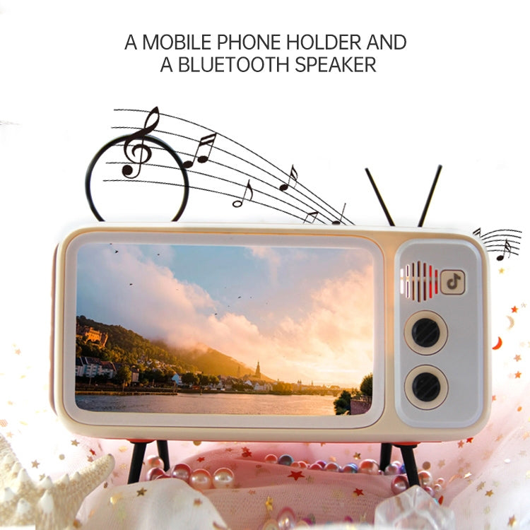 TV-JCZN-010 Desktop Retro Bluetooth Speaker with Holder