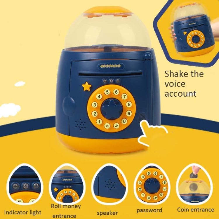 Egg Steamer Shape Automatic Accoun Fingerprint Piggy Bank