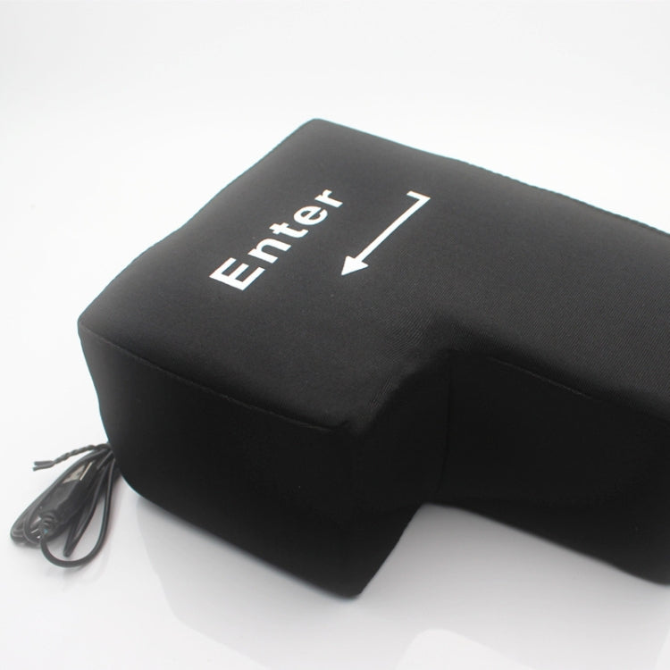 Large Enter Decompression Button Nap Pillow(Black)