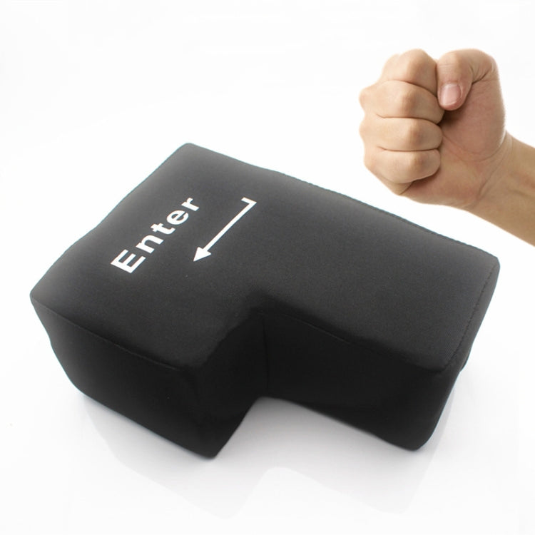 Large Enter Decompression Button Nap Pillow(Black)