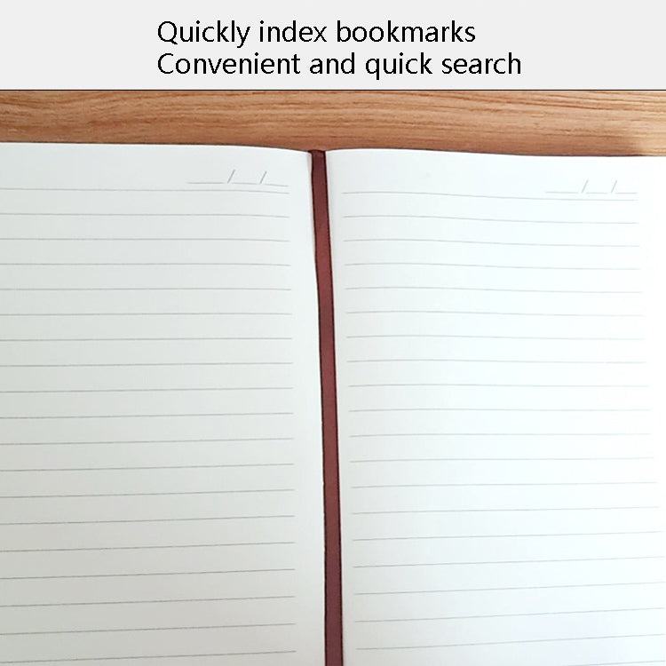 3 PCS Notebook Student Notepad Diary Book Business Record Book PU Notebook, Cover color: A5 Plain Weave Nile Blue