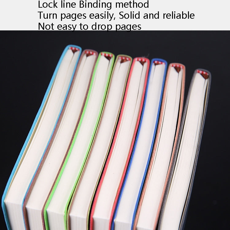 3 PCS Notebook Student Notepad Diary Book Business Record Book PU Notebook, Cover color: B5 Embossed Nile Blue