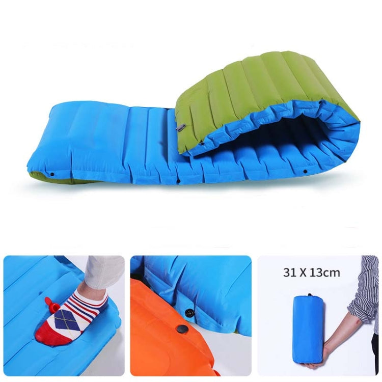 Outdoor Camping Foot Type Automatic Portable Inflatable Bed Beach Mat Picnic Mat Folding TPU Air Cushion