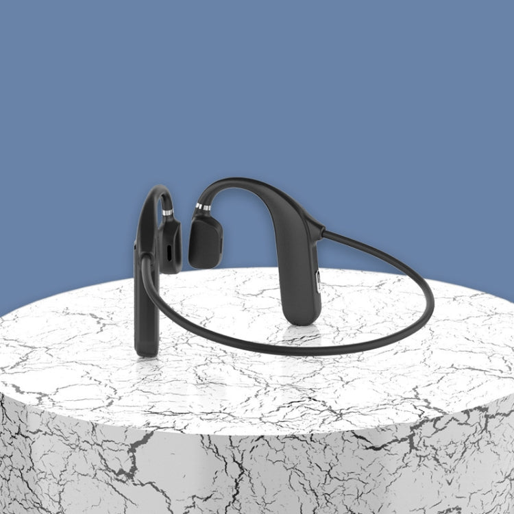MD04 Bone Conduction Bluetooth Wireless Sports Waterproof Earphone(Black)