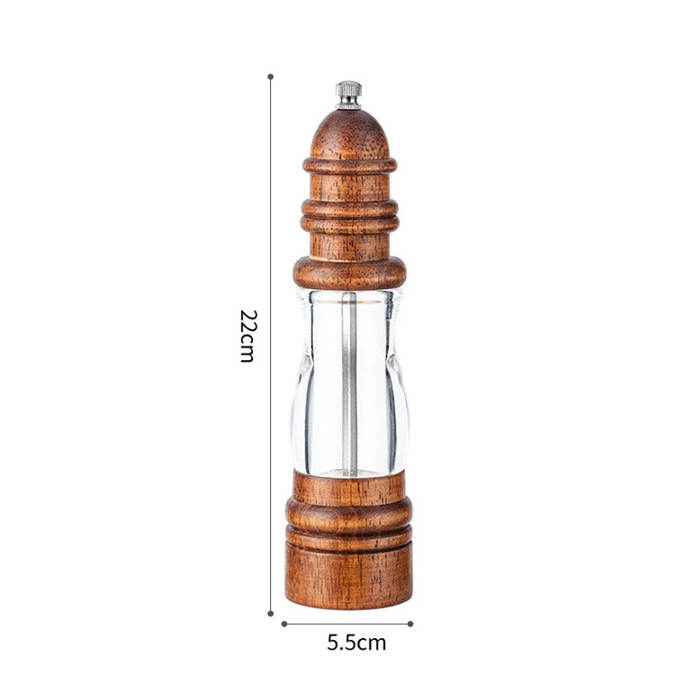 Wooden Lighthouse Shape Pepper Grinder Household Manual Sea Salt Grinding Tool, Specification: 8 inch
