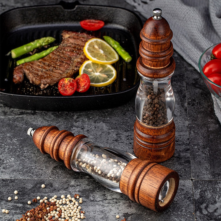 Wooden Lighthouse Shape Pepper Grinder Household Manual Sea Salt Grinding Tool, Specification: 8 inch