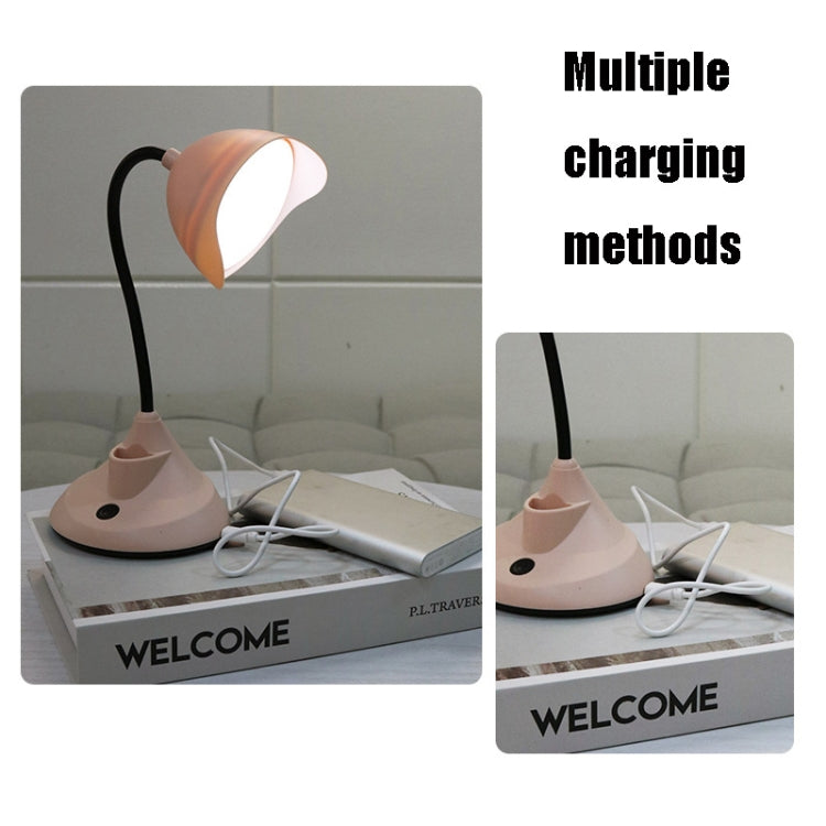 FY7712 USB Reading Desk Lamp Dormitory Bedside Energy-Saving Night Light with Pen Holder