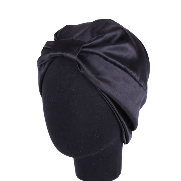 3 PCS TJM-433 Double Layer Elastic Headscarf Hat Silk Night Cap Hair Care Cap Chemotherapy Hat, Size:  M (56-58cm)