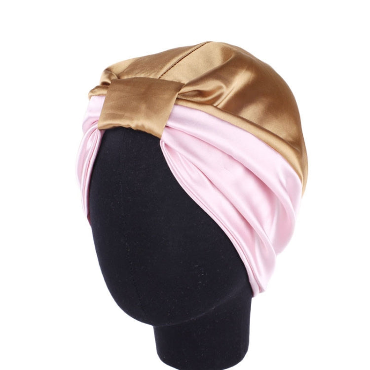 3 PCS TJM-433 Double Layer Elastic Headscarf Hat Silk Night Cap Hair Care Cap Chemotherapy Hat, Size:  M (56-58cm)