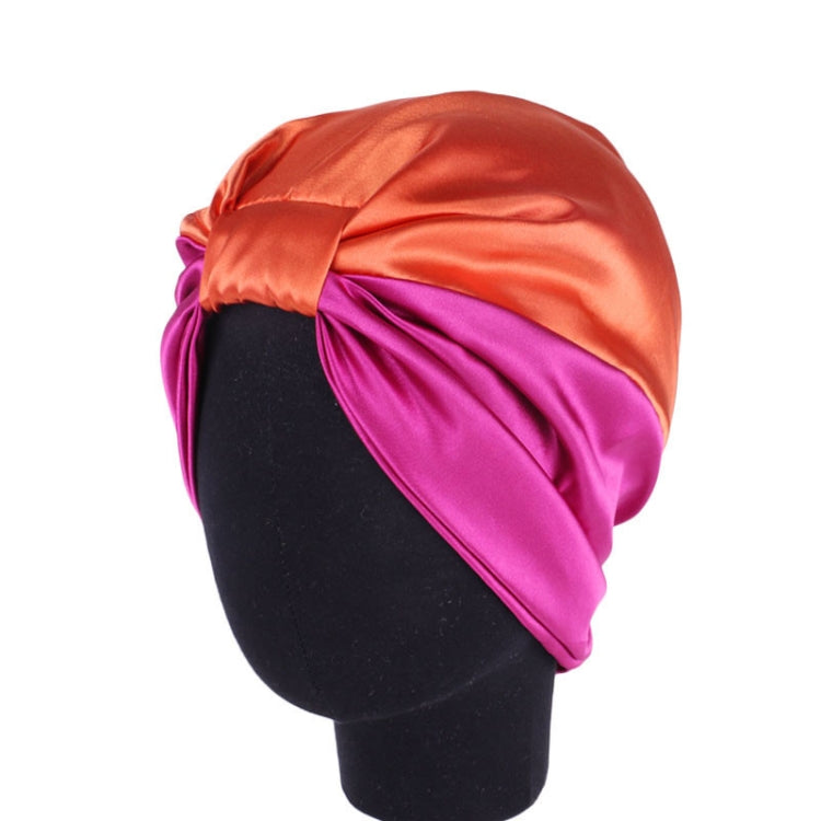 3 PCS TJM-433 Double Layer Elastic Headscarf Hat Silk Night Cap Hair Care Cap Chemotherapy Hat, Size:  M (56-58cm)