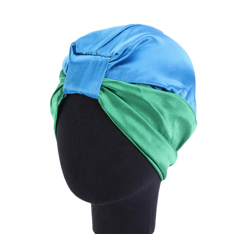 3 PCS TJM-433 Double Layer Elastic Headscarf Hat Silk Night Cap Hair Care Cap Chemotherapy Hat, Size:  M (56-58cm)