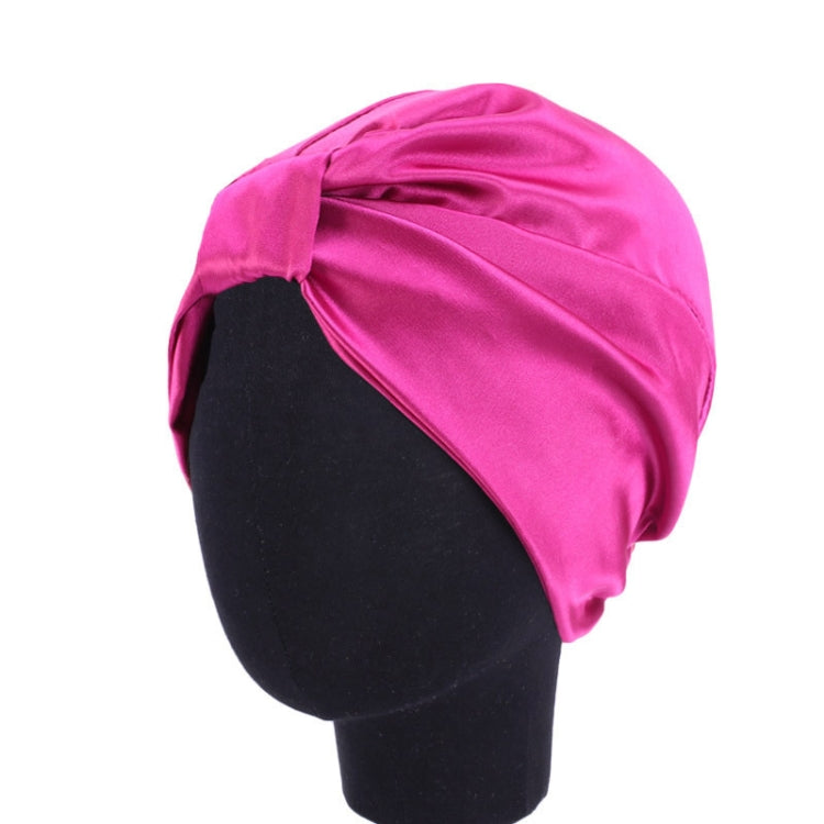 3 PCS TJM-433 Double Layer Elastic Headscarf Hat Silk Night Cap Hair Care Cap Chemotherapy Hat, Size:  M (56-58cm)