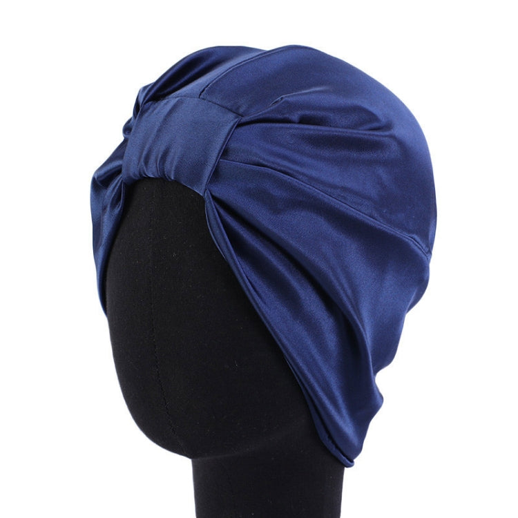 3 PCS TJM-433 Double Layer Elastic Headscarf Hat Silk Night Cap Hair Care Cap Chemotherapy Hat, Size:  M (56-58cm)