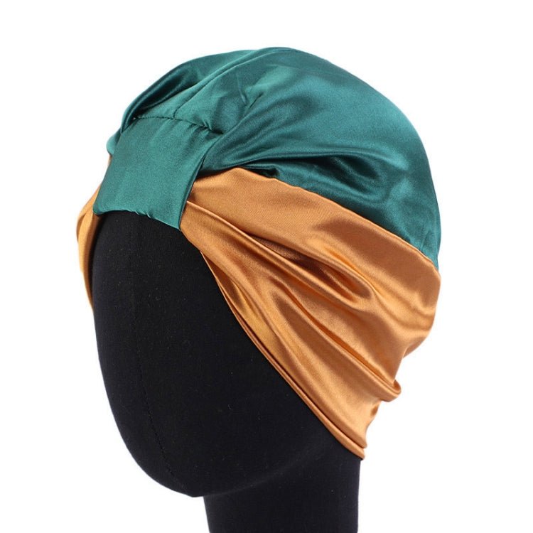 3 PCS TJM-433 Double Layer Elastic Headscarf Hat Silk Night Cap Hair Care Cap Chemotherapy Hat, Size:  M (56-58cm)