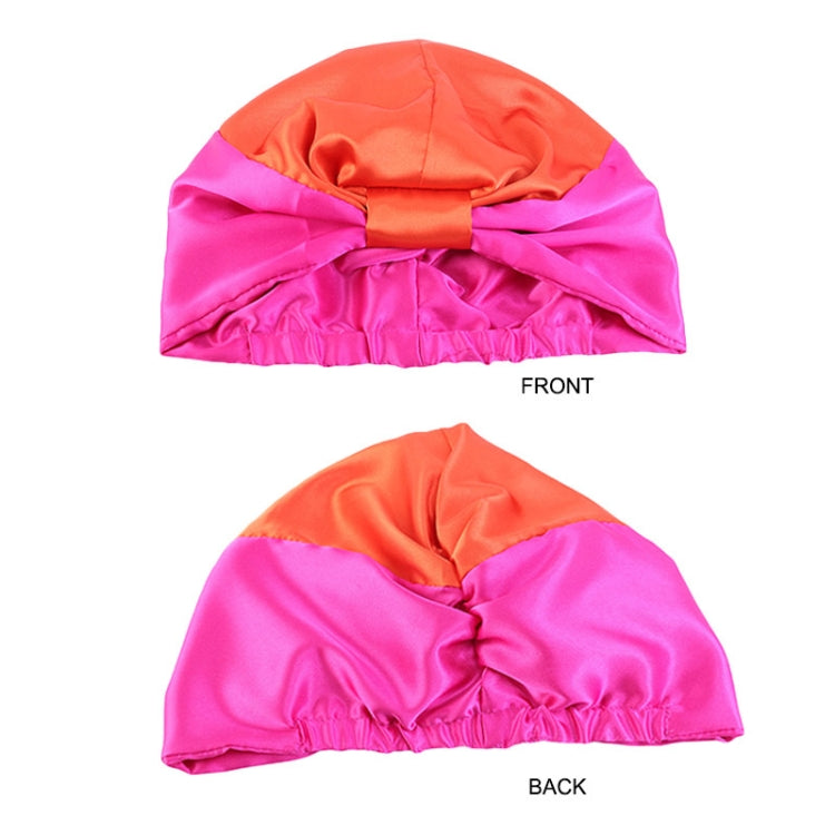 3 PCS TJM-433 Double Layer Elastic Headscarf Hat Silk Night Cap Hair Care Cap Chemotherapy Hat, Size:  M (56-58cm)