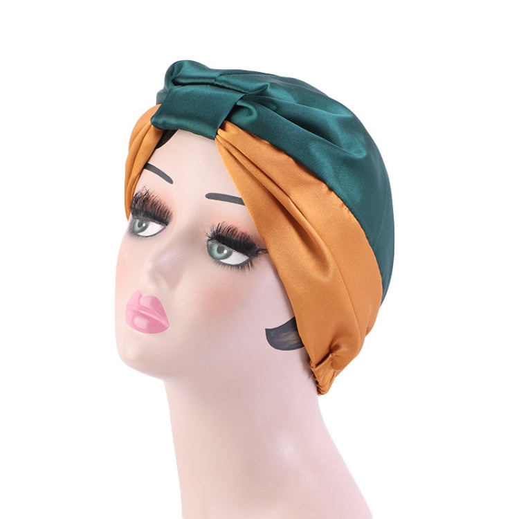 3 PCS TJM-433 Double Layer Elastic Headscarf Hat Silk Night Cap Hair Care Cap Chemotherapy Hat, Size:  M (56-58cm)