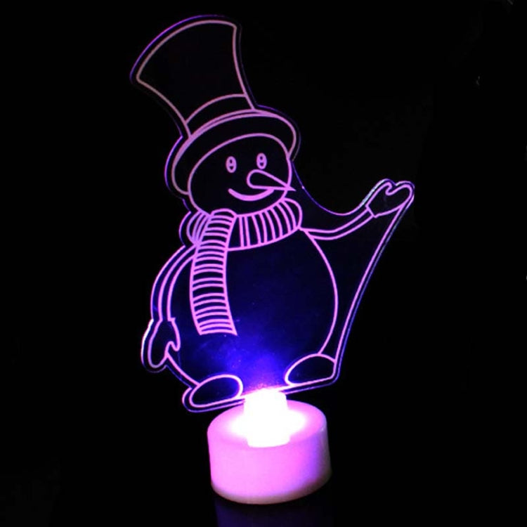 10 PCS Creative Christmas LED Light Colorful Flashing 3D Night Light