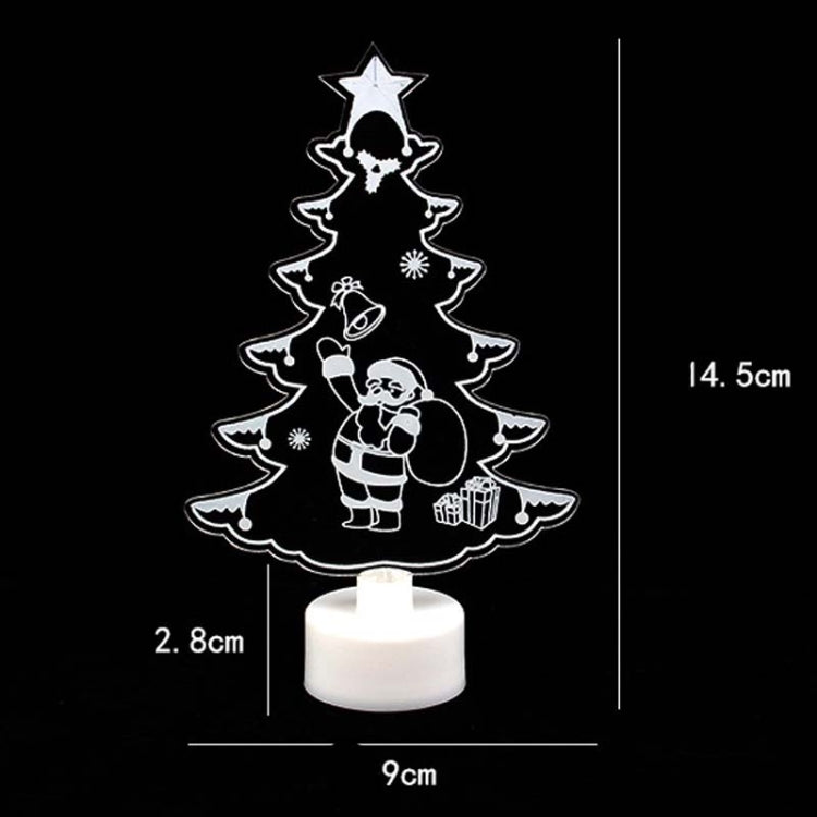 10 PCS Creative Christmas LED Light Colorful Flashing 3D Night Light
