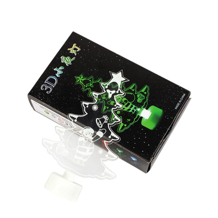 10 PCS Creative Christmas LED Light Colorful Flashing 3D Night Light