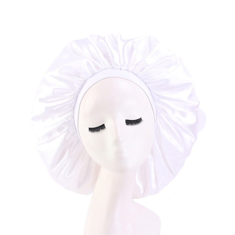 3 PCS TJM-405A Large Satin Round Hat Stretch Wide Brim Night Hat Chemotherapy Hat, Size: One Size