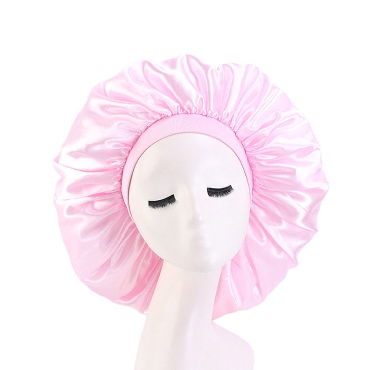 3 PCS TJM-405A Large Satin Round Hat Stretch Wide Brim Night Hat Chemotherapy Hat, Size: One Size